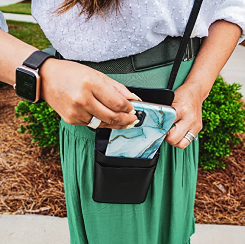 AGOZ Crossbody Cell Phone Purse Wallet Sling Bag Shoulder Strap for Apple iPhone4