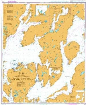 UKHO BA Chart 3554: Samnangerfjorden- Bjornafjorden and Outer Hardangerfjorden
