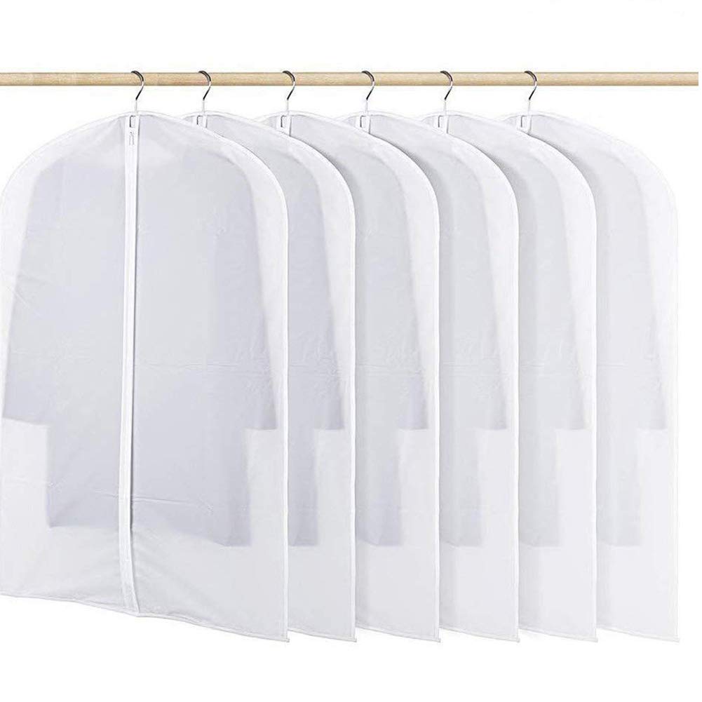 PLX Sacs à Vêtements Noirs De 152,4 Cm Pour Suspendre Des Vêtements, Sac De Costume Pour Femme Et Homme, Sac De Voyage Et De Rangement De Vêtements, Chemises, Manteaux En Fourrure, Costumes