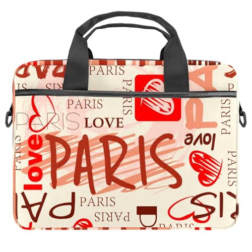 Sacoche ordinateur 13-14.5" antichoc Paris Word multicolore
