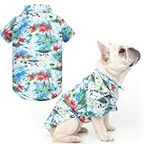 EXPAWLORER Hawaiian Pet Dog Polo T Shirts Cute for Small to Medium Puppy Cats Cool Summer Custom Vest