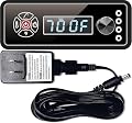 Upgraded Replacement Non-WiFi Controller/Control Board Kit for Masterbuilt Gravity Series 560/800/1050 Digital Charcoal Grill + Smoker with Splash-Proof Power Adapter