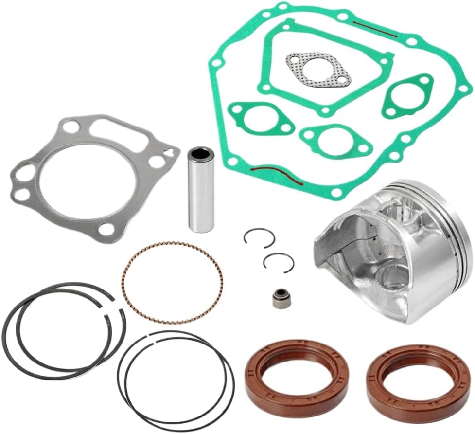 357cc Engine Rebuild Kit 0.5mm Oversize Piston Rings Gaskets Seals Compatible With 4 Cycle Cart Motor G21 G22 G23 G27 G28 Ydra 00 13