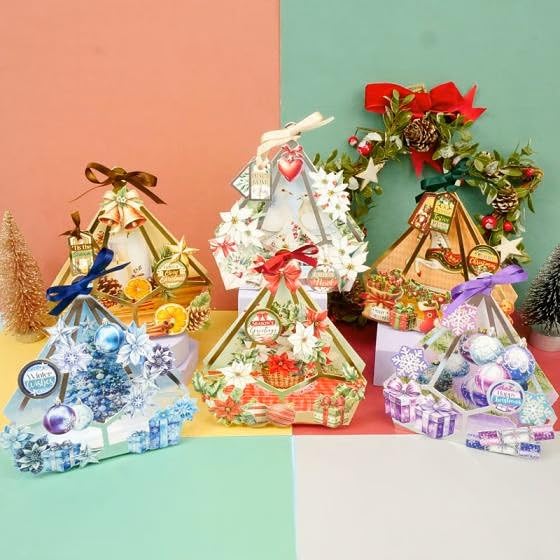 Terrariums festifs Hunkydory coffret de carterie à offrir pour les fêtes