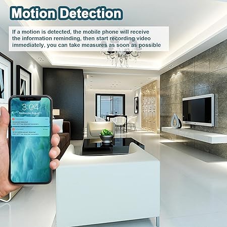 Image of 1080P Hidden Camera with USB Charger, 5 Port Charging Hub, Motion Detection, Live Remote Streaming, Home /Office Hidden Camera Black