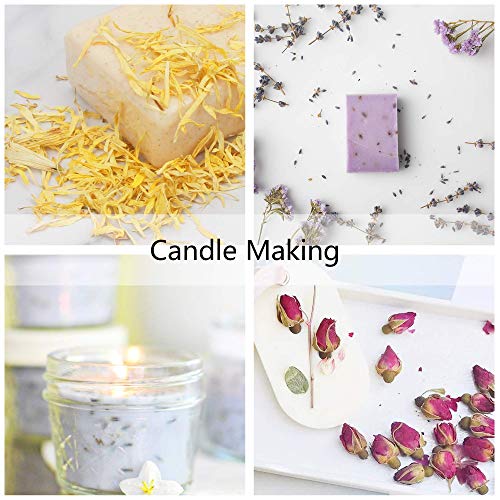 image for N/H Dried Flowers, 12 Pack Dried Flower Herbs Kit for Soap Making Scen