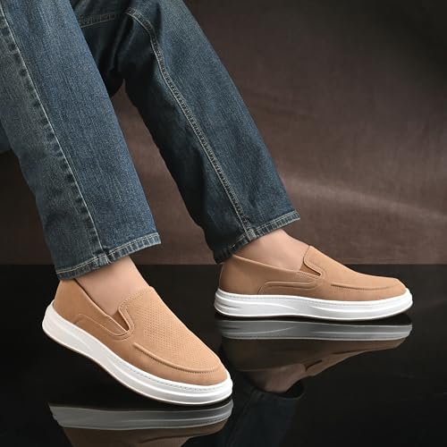Image of Centrino Driver Loafers for Man | Casual Shoes for Men Stylish | Slip-On Lightweight Moccasins | Cushioned Insole | Comfortable Walking Loafer Shoes for Men | Hand-Stitched | Mens Shoes (9571)