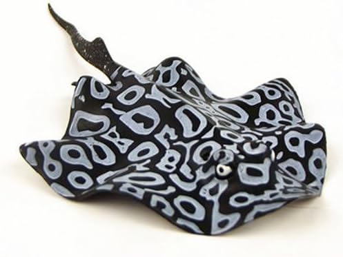 Black Stingray Aquarium Fish Tank Landscape Decoration Glow Simulation Animal Plants Ornament no.45