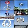 CHRISK 4000W Wind Turbine Generator Kit with 5 Blades, Lantern Shape Vertical Flat Axis Wind Turbine with Solar Complementary Controller