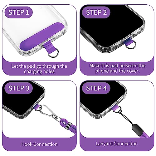 Cell Phone Lanyard 2 Pcs-1 Pcs 30"(Neck Strap×1)+8"(Wrist Strap×1) Black - Photo 74 sur 115