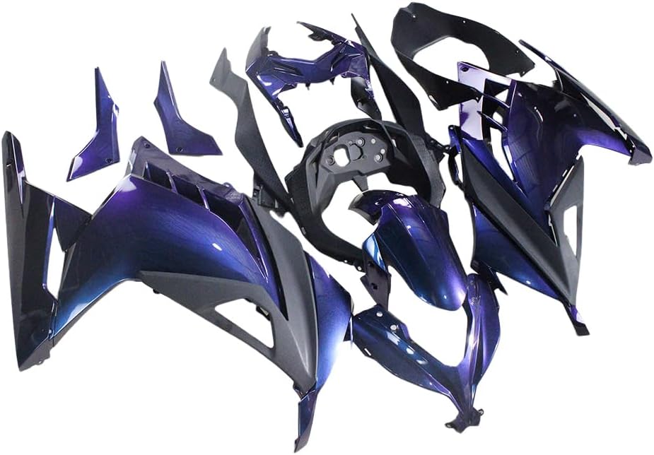 ABS Plastic Chameleon Blue Purple Injection Fairing Kit Fit For Kawasaki EX300R Ninja 300 2013 2014 2015 2016 2017 Motorcycle Fairings Bodywork Body Frame Body Kit