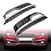 Astra Depot Compatible for Car Auto Exterior Front Bumper Grille Fog Light Outer Cover w/Chrome Trim 2013-2016 Audi A5 S-Line / S5