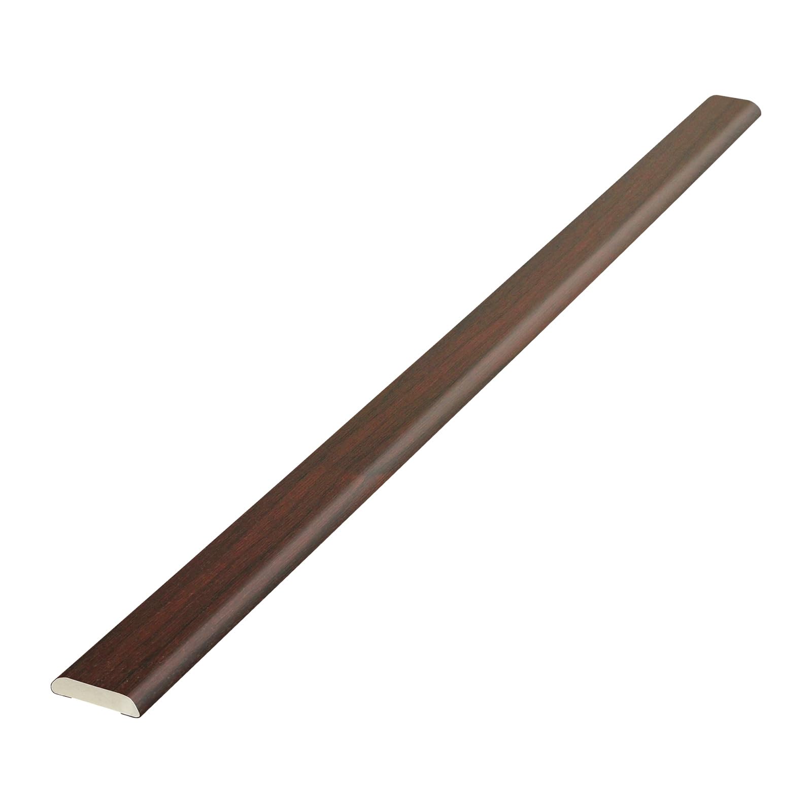 25mm D-Mould Architrave uPVC Plastic Finishing Trim (2.5m) - Rosewood