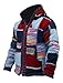 Shopoholic Fashion Mens Wool Fleece Patchwork Hippie Jacket, M