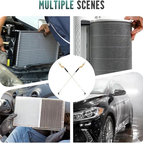 Radiator Cleaning Wand, Efficient No-Removal Cleaning Tool, Sediment Buster Hot Water Heater with 2 Quick Coupler, Durable Anti-Rust Design for Cars & Trucks - Image 5