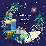 Marie Curie Yonder Star Christmas Cards, 14x14cm, Pack of 10 with Envelopes Nativity