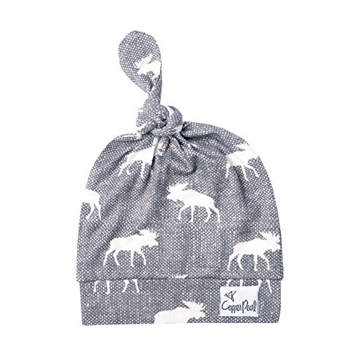 Image of Baby Beanie Hat Top Knot Stretchy Soft inchScout inch by Copper Pearl