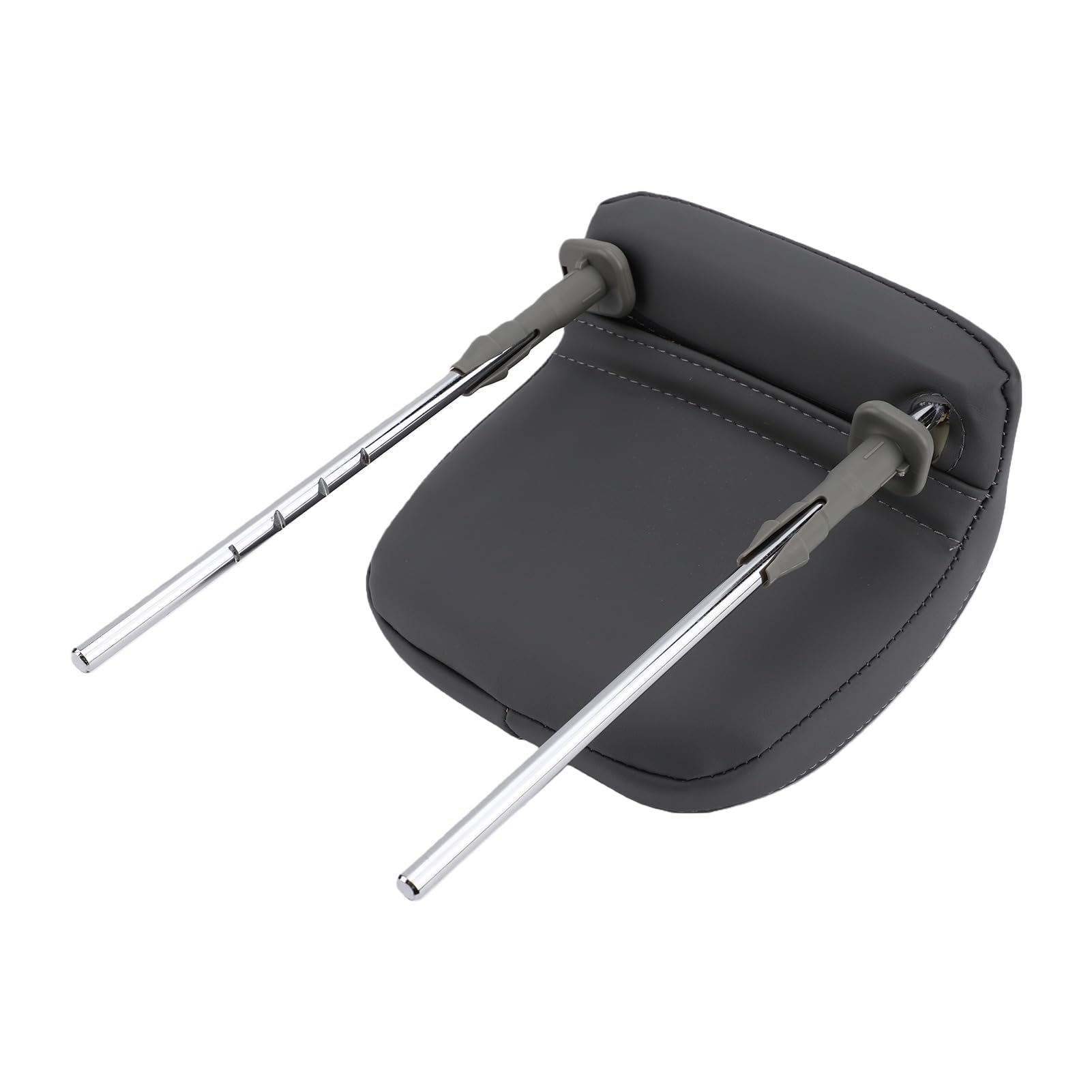 KIMISS Appui-tête de Siège de Voiture, Support de Cou, Cuir PU, Mousse à Mémoire de Forme, Oreiller de Cou de Voiture, Hauteur Réglable, Espacement des Trous de 150 Mm, Remplacement