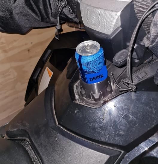 Snowmobile can holder on gas cap (POLARIS)