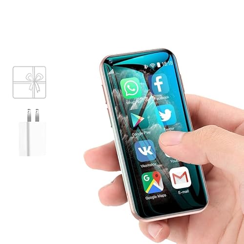Truely XS11 Smartphone sbloccato Mini Android 2,5", scheda ultra sottile (rosa, 2 GB + 16 GB)