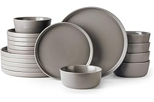 AmorArc Ceramic Dinnerware Sets for 6: Modern and Durable