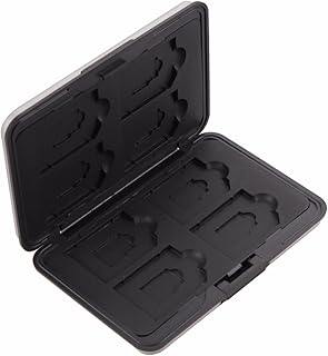 Slots Memory Card Case SD Card Memory Card Storage Box Case Holder Silver Plastic 16 Slots (8+8) for Micro SD SD/SDHC/SDXC Memory Card Storage Water-Resistant Card Case