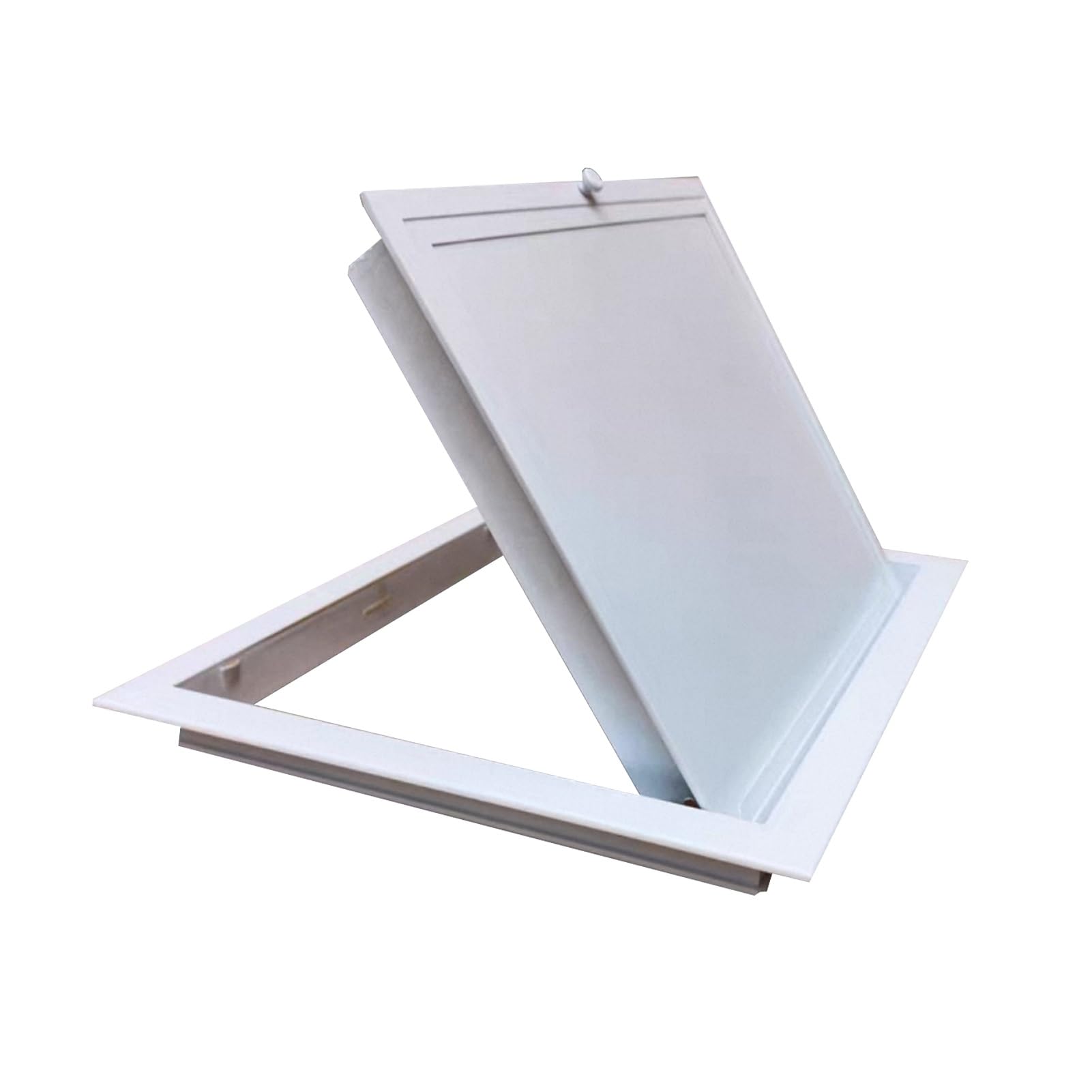 36x36 Inch Steel Access Panel - White Inspection Hatch with Handle for Wall & Ceiling - Ideal for Bathroom, Outdoor/Indoor Use, Fuse Box Cover, Wire & Meter Access