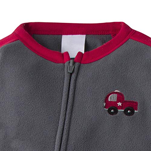 Image of Gerber Baby Boys 2-Pack Flame Resistant Fleece Footed Pajamas