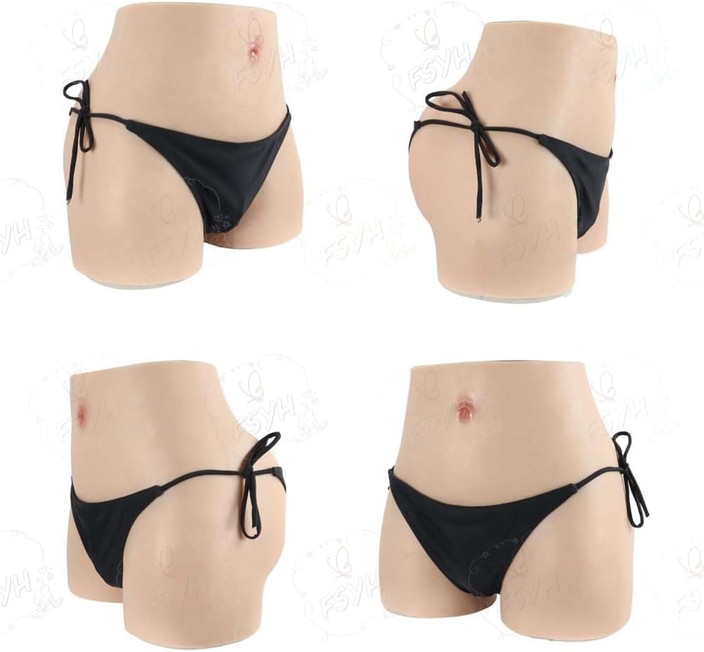 Fake Vagina Silicone Panties Hip Enhancer Push Up Shorts Men′s Hiding Gaff Boxer Briefs for Transgender Drag Queen