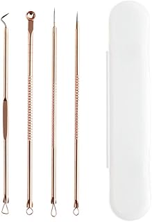 Ferramentas profissionais removedoras de cravos, ROMÂNICO BEAR 8 em 4 Conjunto de ferramentas extrator de comedão espinhas para acne, manchas, espinhas, remoção de espinhas para o