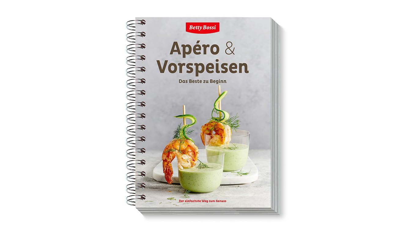 Betty Bossi Apero Set (40470) – Aperoring + Buch - Rezeptideen für Apéro, Fingerfood & Partyhäppchen - Geschenkidee