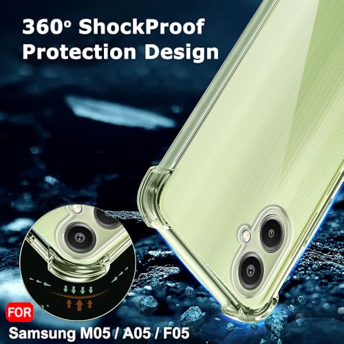 Image of TheGiftKart Transparent Crystal Clear Back Cover Case for Samsung Galaxy M05 / A05 / F05 | Shockproof Soft TPU Case | Cushioned Edges for Ultimate Protection Back Cover Case (TPU, Transparent)