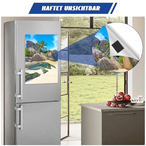 Forhandy Metallband Selbstklebend, Magnetband Starker Kleber Magnetstreifen 5cm Breite Metallband, 3M-Kleber Magnetklebeband für Messer/Whiteboard/Werkzeug Magnet