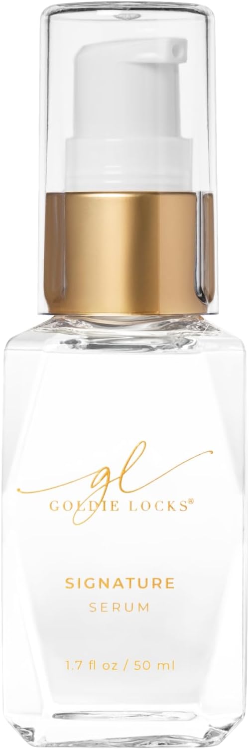 Goldie Locks Signature Hair Serum - Anti-Frizz and Humidity Control - Lightweight Shine Enhancer - Safe for Extensions and Color-Treated Hair - Protein-Free - 1.7 fl oz