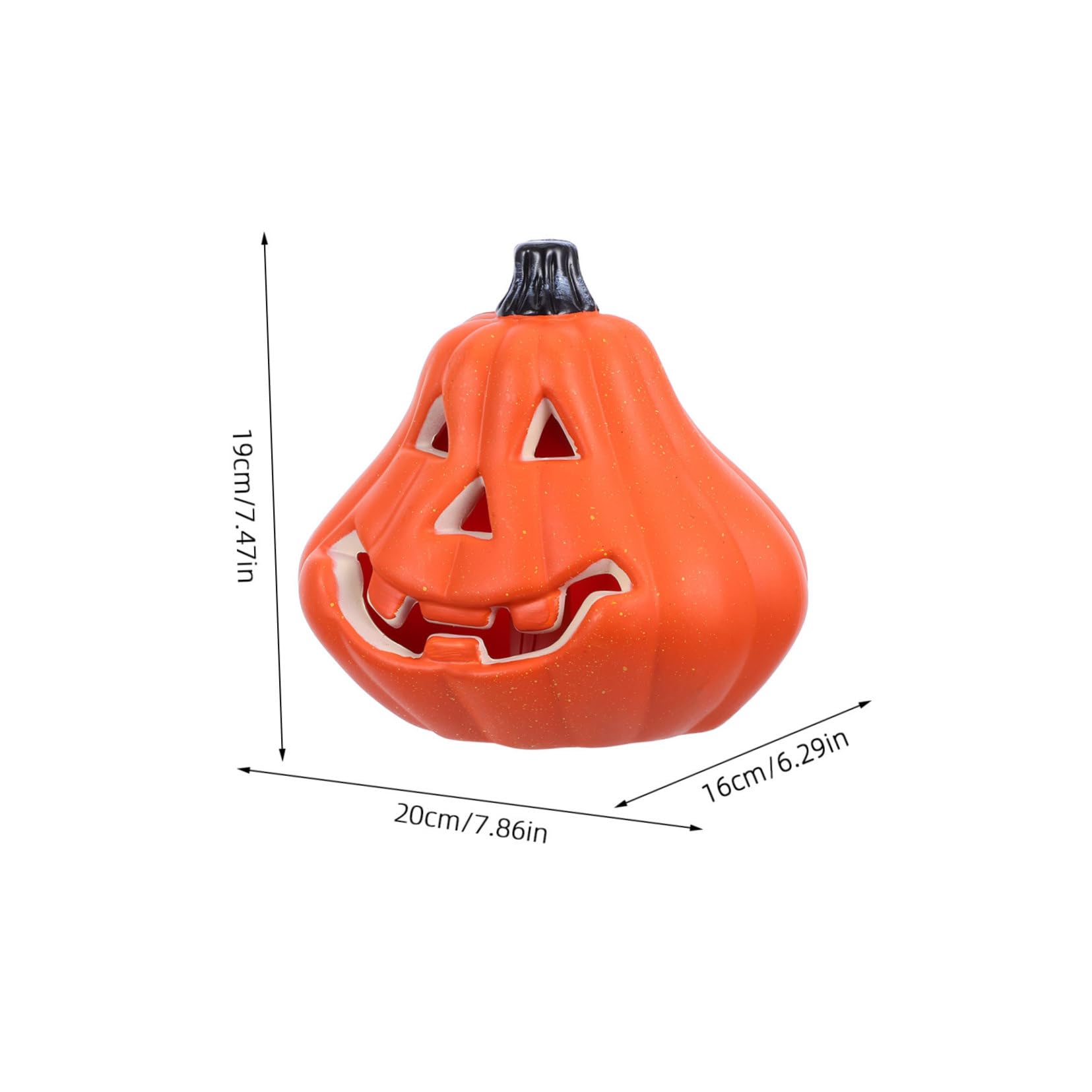 Angoily Halloween LED Pumpkin Lantern: Hollow Lighted Pumpkin Decor - Jack O Lantern for Indoor Outdoor Tabletop Decorations Props & Present