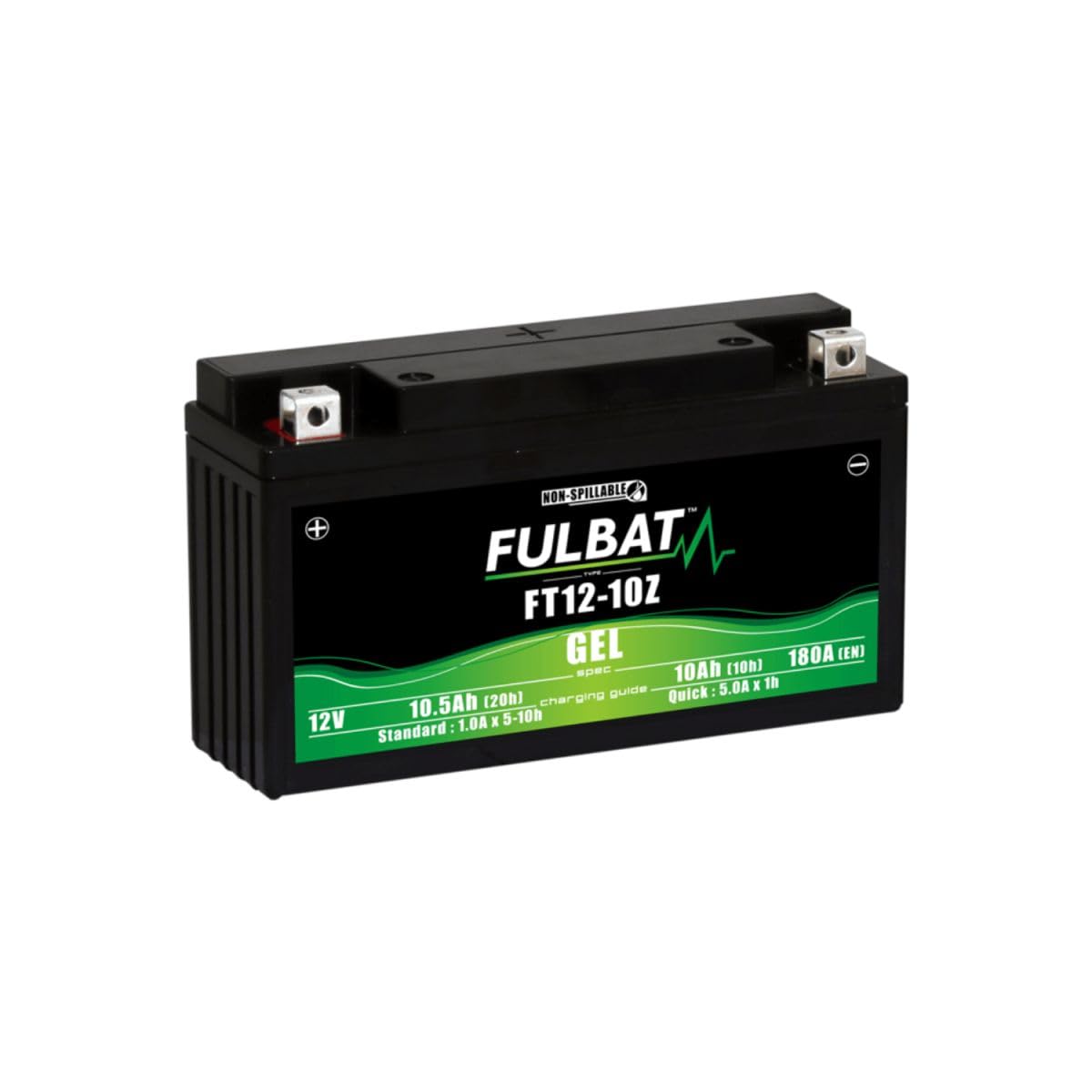 Batería de moto BATERÍA BT12-10Z BS Compatible con ZONTES Urban 125 AÑO 2022 BATERÍA BT12-10Z BS SUMINISTRADA Lista Y CARGADA para Usar 10AH AMPERIOS 12 VOLTIOS 194X112X59MM