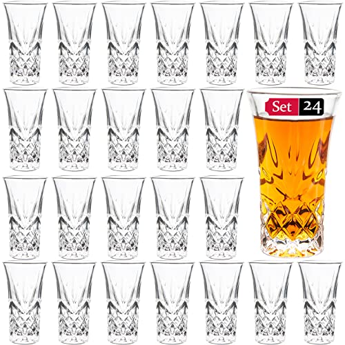 Tequila shot glasses with heavy base, 2 oz (24)