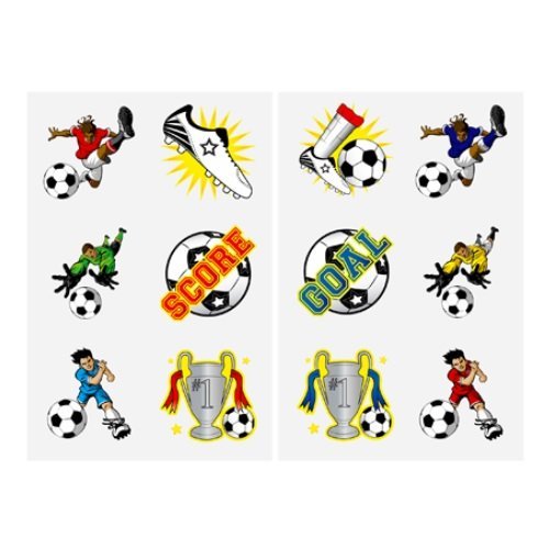 Tatouage football enfant pour remplir piñata et cadeaux invités anniversaire