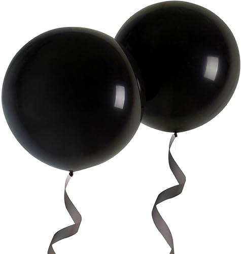 Miniatura 15 de Globos redondos gigantes de 36 pulgadas, color rojo, paquete de 6 globos de látex para sesiones de fotos, bodas, baby shower, decoraciones de fiesta