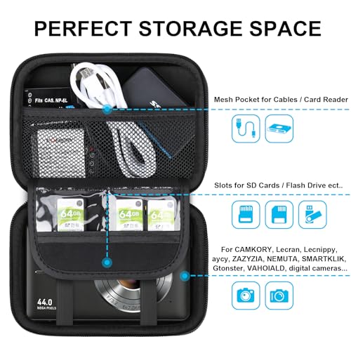 Funda rígida para cámara digital compatible universal miniatura 3