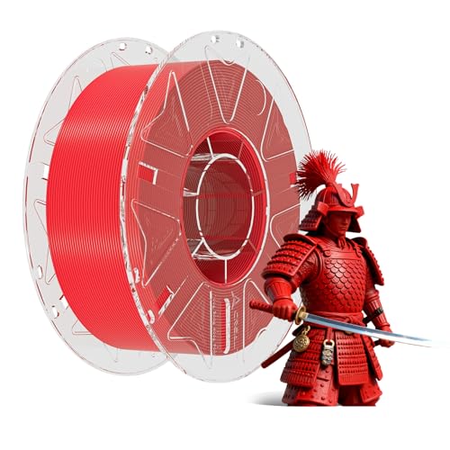 Image of Creality 3D Printer RFID Filament, Hyper PLA Filament 1.75mm Bundle for 3D Printing, Hyper PLA RFID Filament No-Tangling High Precision, 1KG(2.2 lbs) Spool (Red)