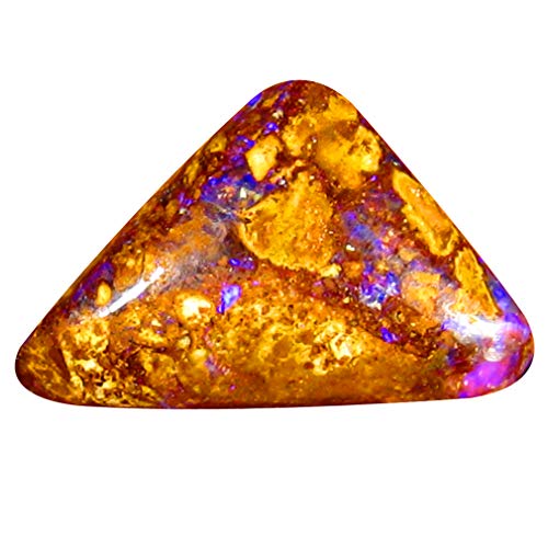 Opale Boulder d'Australie 3.05 ct, pierre fine naturelle de collection aux reflets multicolores