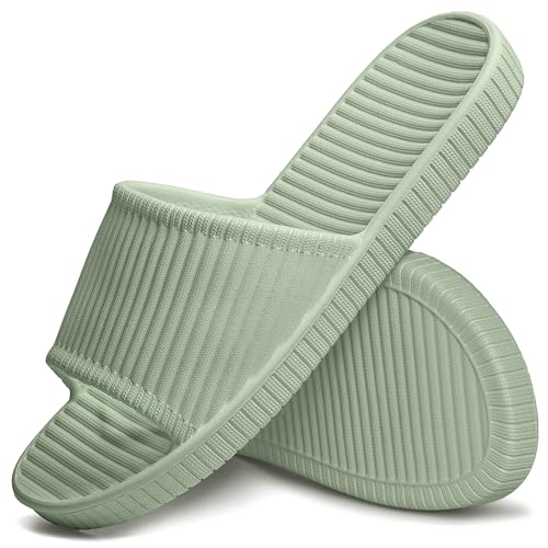 Image of Lily Zone Sliders Women, Women's Shower Slipper, Non-slip Bathroom Shower Shoes Beach Flip Flops Pool Slides Quick Drying Indoor Outdoor Summer Sandal for Women