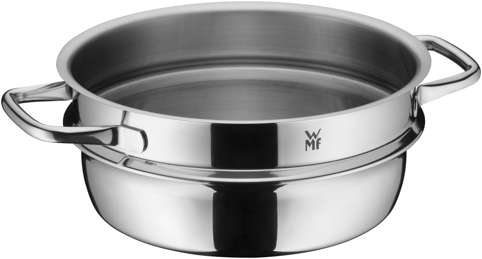 WMF Fusiontec Compact Gemüse-/ Kartoffeldämpfer 22 cm, Dampfgarer Einsatz für Topf, Cromargan Edelstahl poliert, spülmaschinengeeignet