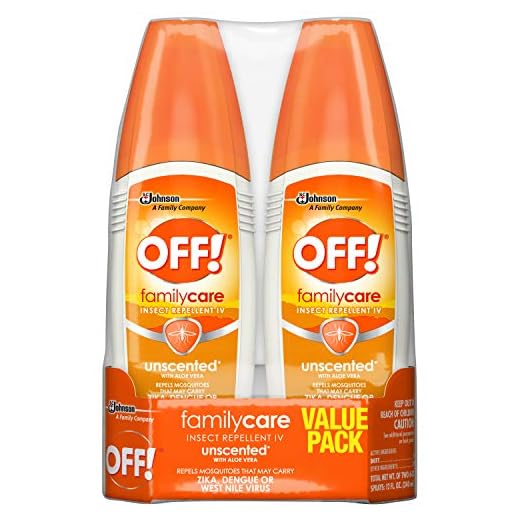 OFF! Family Care Insect & Mosquito Repellent, Unscented with Aloe-Vera, 7% Deet 6 oz, Value pack. (Pack of 2)