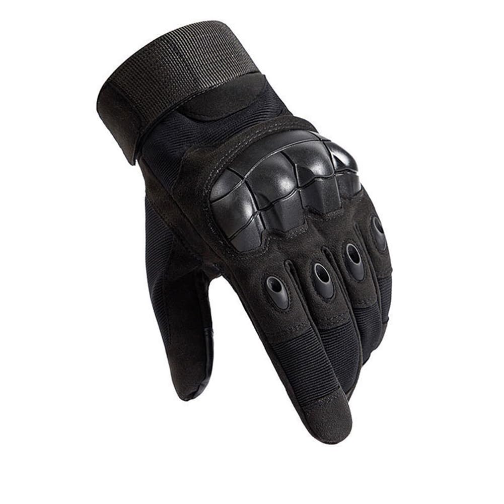 1 Pair of Gloves for Men Touchscreen Motorcycle Cycling Hunting Outdoor Work Warm Full Finger Protective Gloves