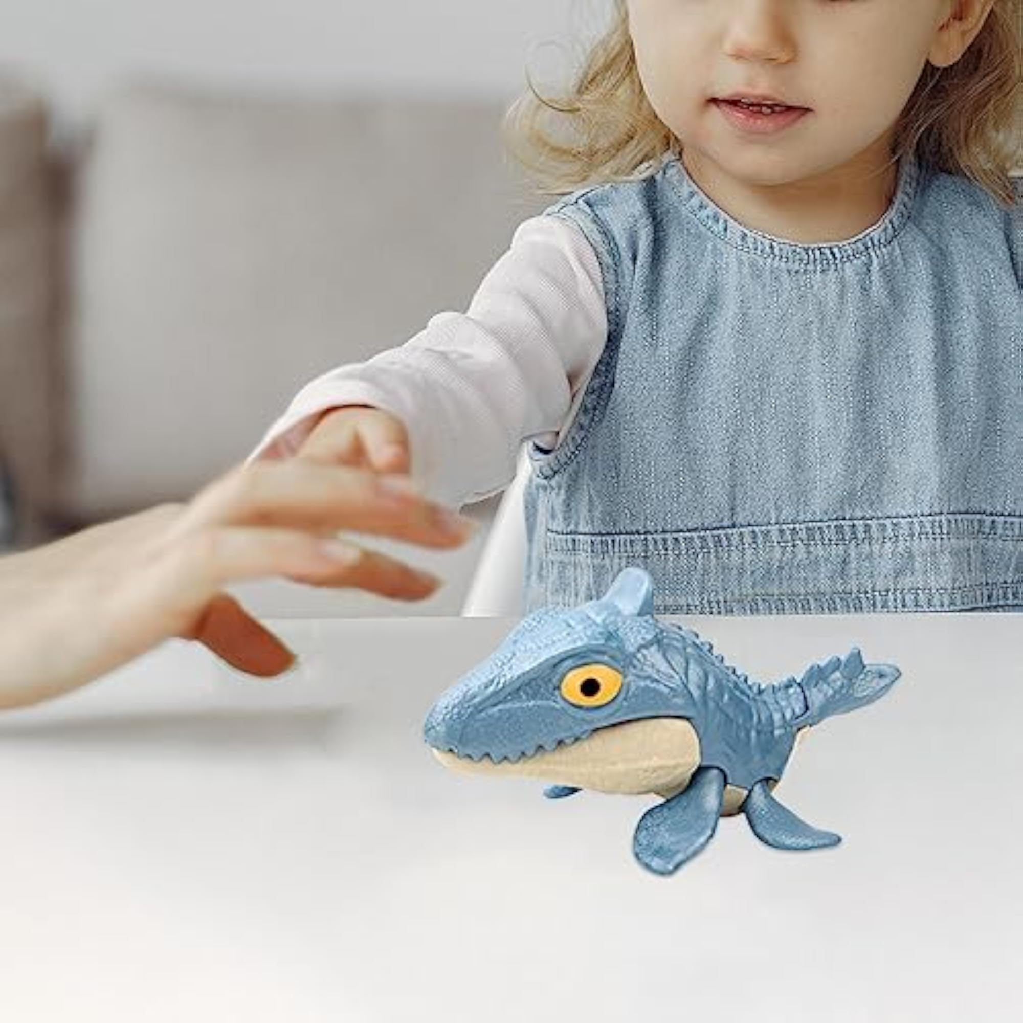 Biting Finger Dinosaur Toy with Flexible Joints