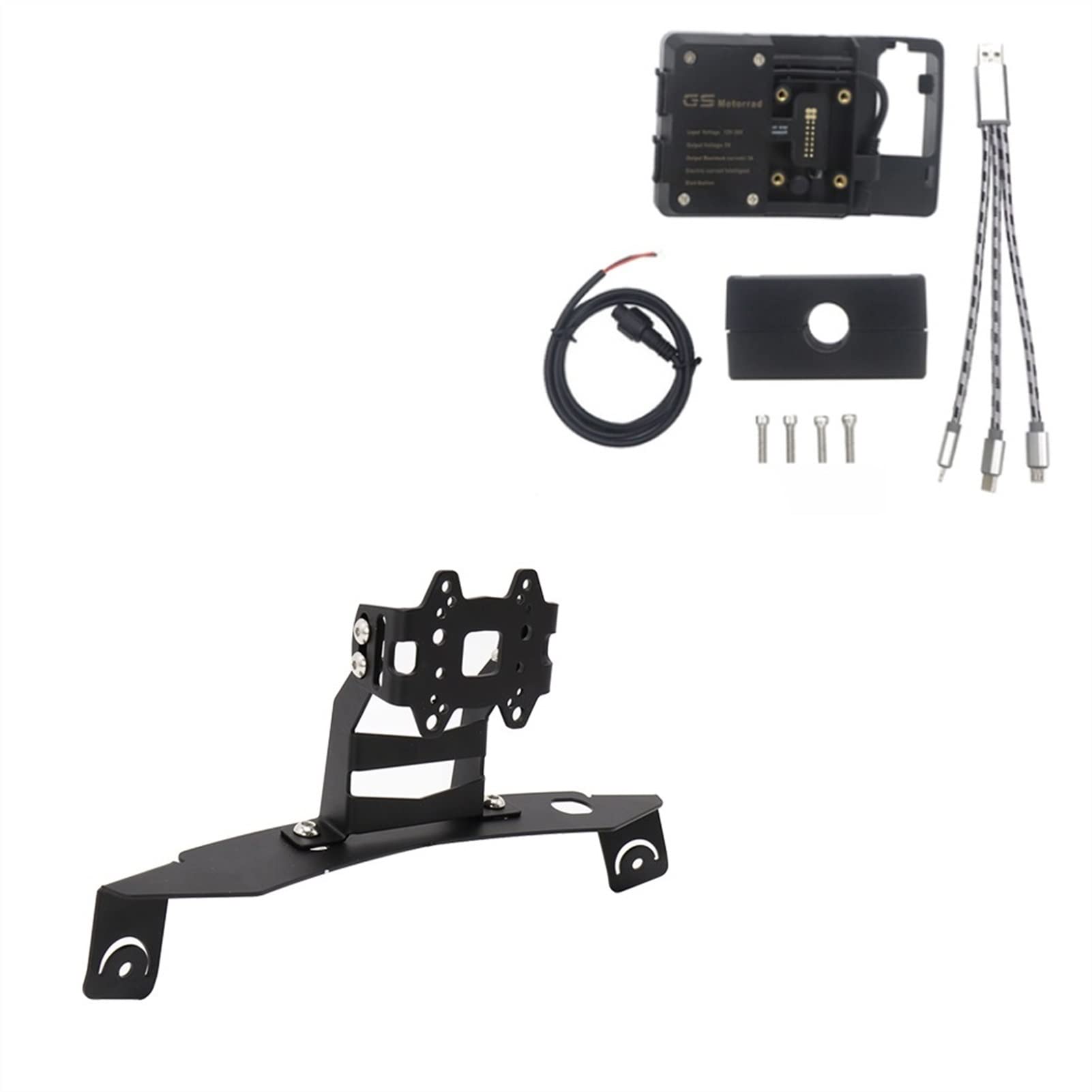 Staffa for piastra di navigazione GPS for telefono cellulare | con angolo regolabile for moto, per BMW, K1200GT K1300GT K 1200 1300 GT