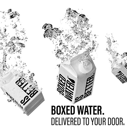 Boxed Water 8.5 Oz. (24 Pack) – Purified Drinking Water In 92% Plant-Based Boxes – 100% Recyclable, Bpa-Free, Refillable/Reusable Cartons – More Sustainable Than Plastic Bottled Water, Mini Kids Water #TOP6
