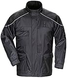 Tour Master Sentinel Motor Officer Men's Jackets Street Bike Racing Motorcycle Rain Suits - Black /...